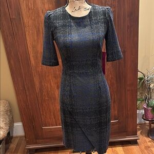 Betsy Johnson Elegant Black and Blue Women's Dress